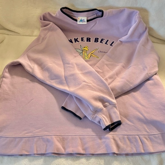 Tinker bell Disney Crew Sweatshirt-sz XXL excellent Condition - Picture 5 of 8